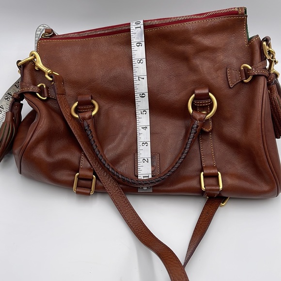 DOONEY & BOURKE Florentine Large Satchel Chestnut Brown Serial #J3856550 - Picture 16 of 16